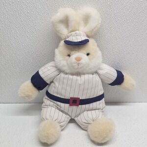 Prestige Toy Corp. 1989 Baseball Bunny Plush Stuffed Animal